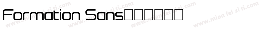 Formation Sans字体转换